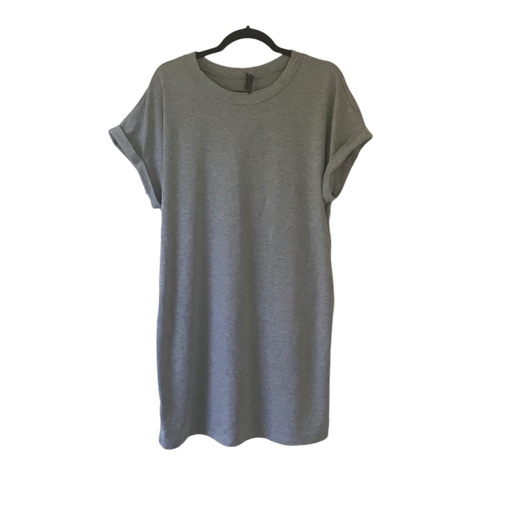 ALYA gray t-shirt pocket dress size Medium